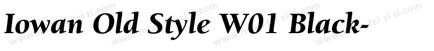 Iowan Old Style W01 Black字体转换